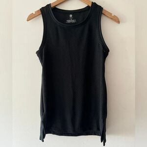 Peach Black Mesh Tank Top